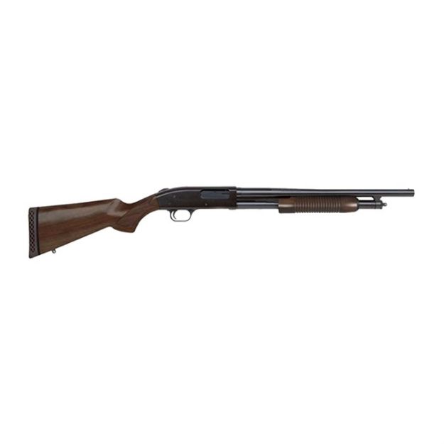 Picture of Mossberg 500 Retrograde 12Ga 3" 18.5" 6Rd Blued Walnut