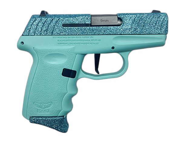 Picture of Sccy Dvg1-Glitter Pistol 9Mm 10Rd Crystal Blue Slide