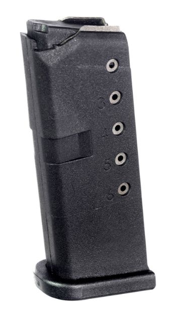 Picture of Pro Mag Magazine For Glock 43 9Mm 6Rd Black Polymer