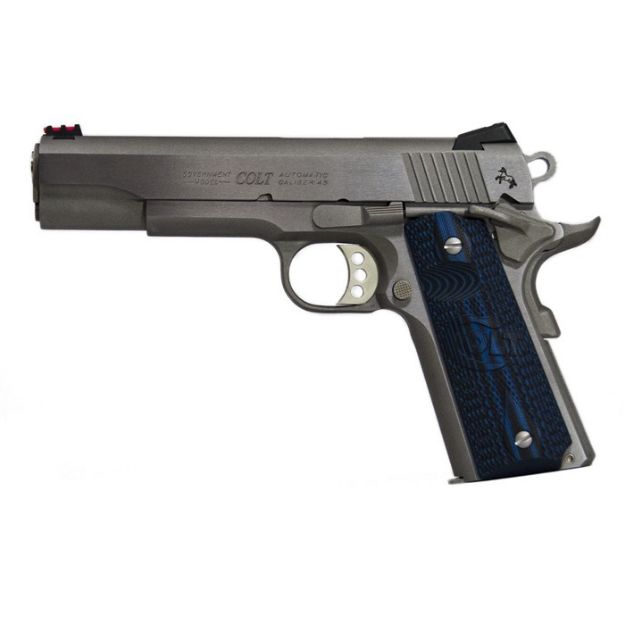 Picture of Colt Competition 45Acp 5" 8Rd Stainless Blue G10 Grips
