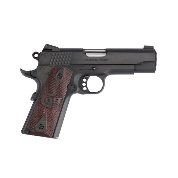 Picture of Colt Combat Commander 38 Super 4.25" 9" Blued G10 Grips