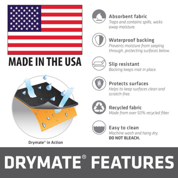 Picture of Drymate Cleaning Pad 16"X20" Pistol Size Charcoal