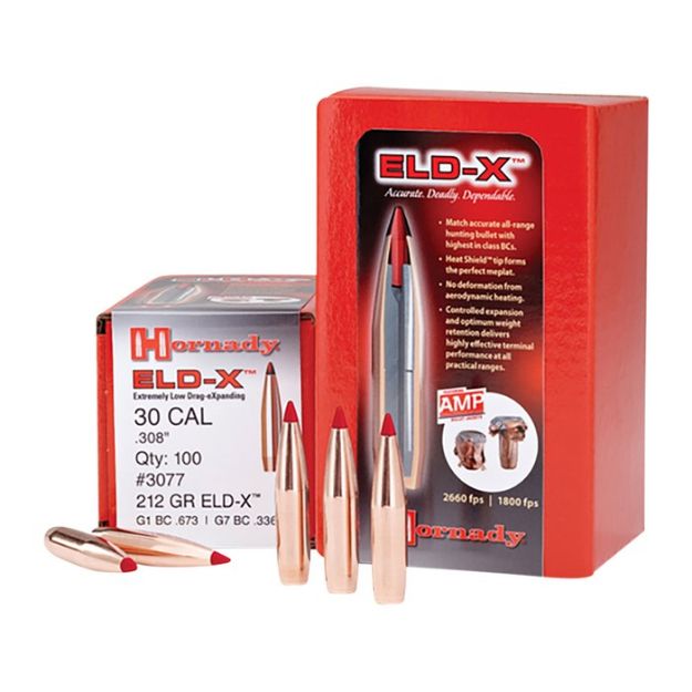 Picture of Hornady Bullets 6Mm .243 90Gr. Eld-X 100Ct 25Bx/Cs