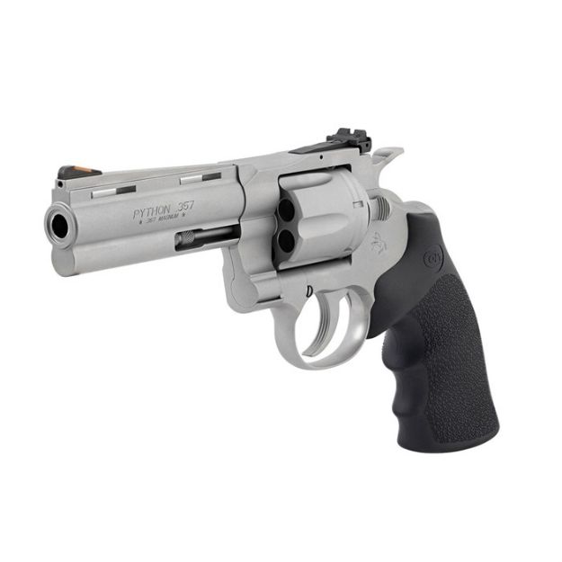 Picture of Colt Python 357Mag 4.25" 6Rd Matte Stainless Hogue Grips<