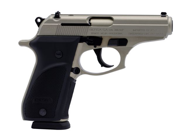 Picture of Bersa Thunder Plus 380Acp Fs 15+1 Shot Satin Nickel Syn