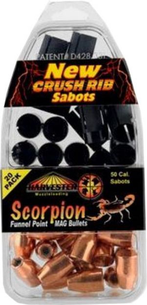 Picture of Harvester Scorpion 50Cal 260Gr .451 Funnel Point Sabot 20Pk