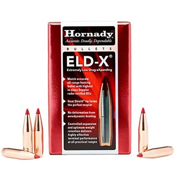 Picture of Hornady Bullets 7Mm .284 150Gr. Eld-X 100Ct 15Bx/Cs