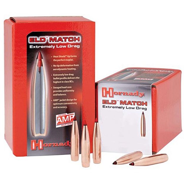 Picture of Hornady Bullets 30Cal .308 155Gr Eld-Match 100Ct 15Bx/Cs