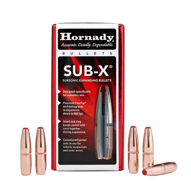 Picture of Hornady Bullets 7.62X39 .3115 255Gr. Sub-X 100Ct 15Bx/Cs
