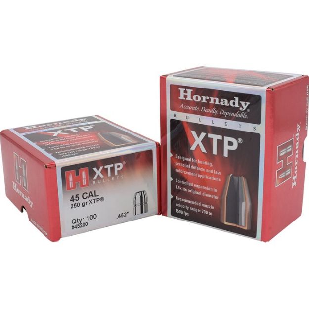 Picture of Hornady Bullets 45 Cal .452 250Gr Xtp 100Ct 15Bx/Cs