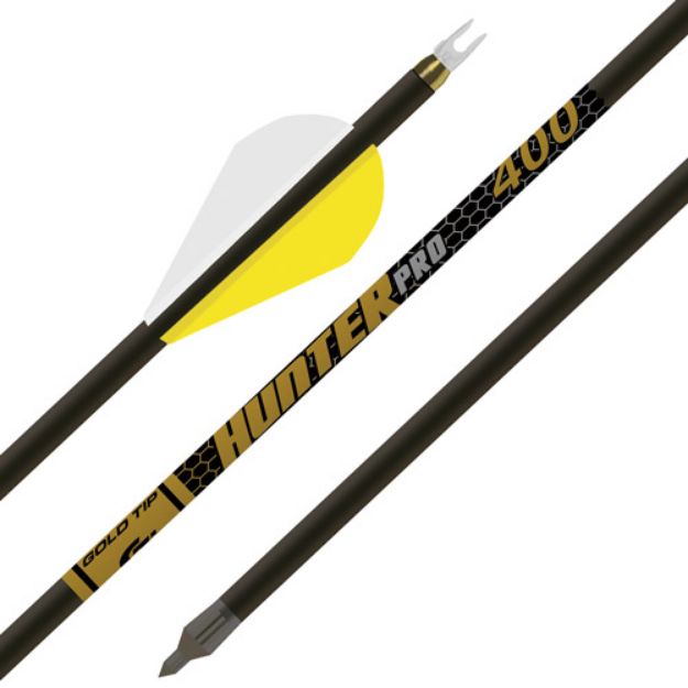 Picture of Gold Tip Arrow Hunter Pro 400 2" Raptor Vanes 1/2Doz