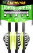 Picture of Lumenok Xbow Arrow 20" Carbon Grn Lighted Crescent Nock 3Pk