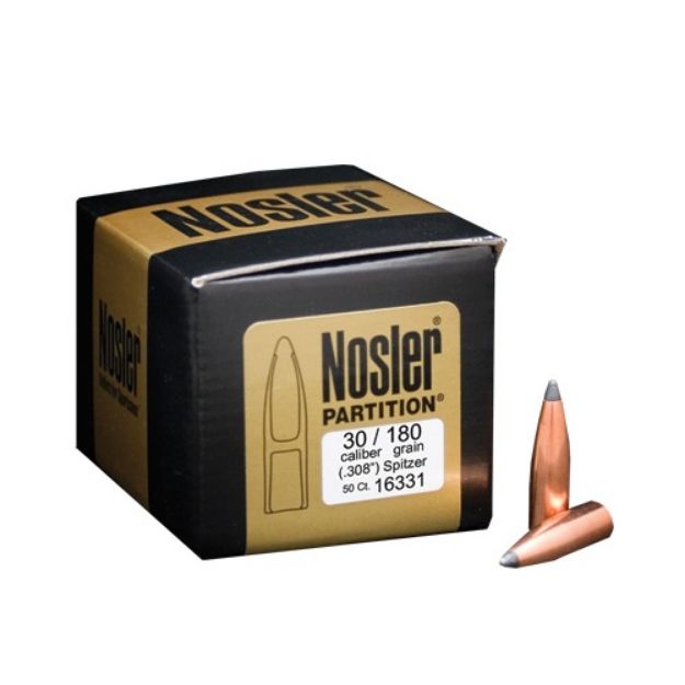 Picture of Nosler Bullets 30 Cal .308 180Gr Partition 50Ct
