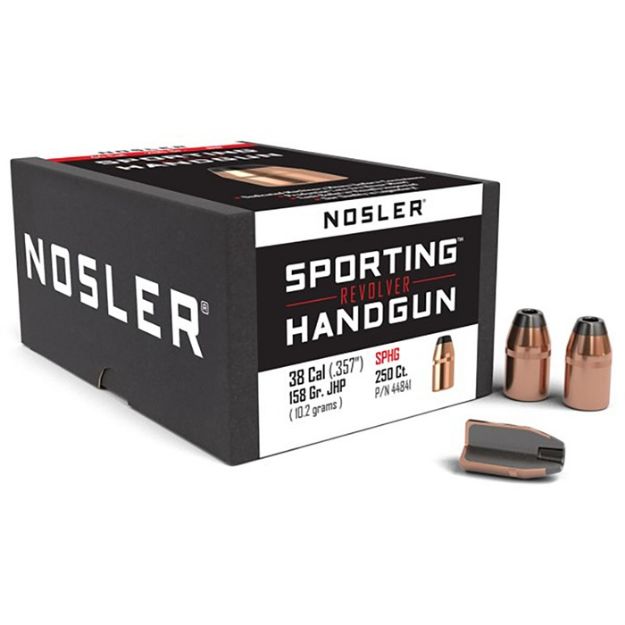 Picture of Nosler Bullets 38 Cal .357 158Gr Jhp 250Ct