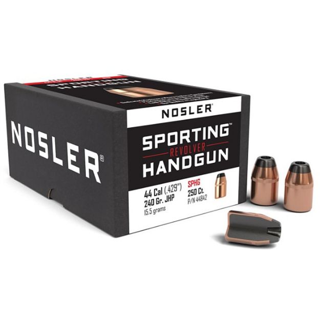 Picture of Nosler Bullets 44 Cal .429 240Gr Jhp 250Ct !