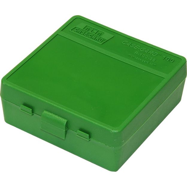 Picture of Mtm Ammo Box 38/357 100-Rounds Green