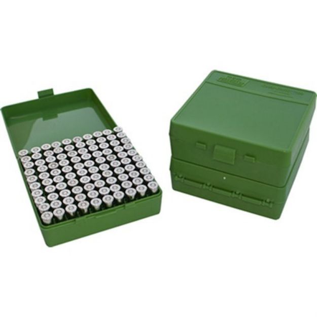 Picture of Mtm Ammo Box 45Acp/40Sw/10Mm 100-Rounds Green