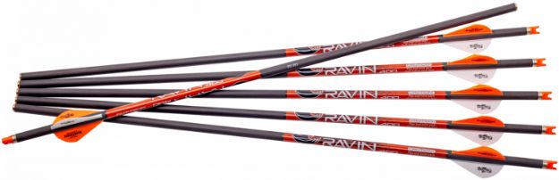 Picture of Ravin Xbow Arrow Carbon W/2" Offset Vanes 400Gr .003" 6Pk*