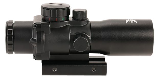 Picture of X-Vision Psrd1 Prism Sight Black 4X32mm Tri-Illuminated (Red/Green/Blue) Mil-Dot Reticle 