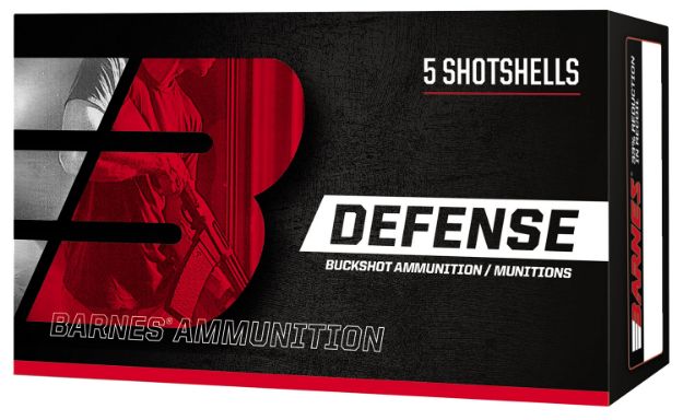 Picture of Barnes Bullets Defense 12 Gauge 2.75" 9 Pellets 00 Buck Shot 5 Per Box/ 20 Cs 