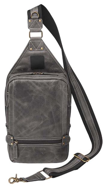 Picture of Gun Toten Mamas/Kingport Sling Backpack Leather Gray Includes Standard Holster 