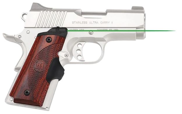 Picture of Crimson Trace Lasergrips Master Series Green Laser 5Mw 532Nm Wavelength, Rosewood Grip Replacements, Fits 1911 Compact 