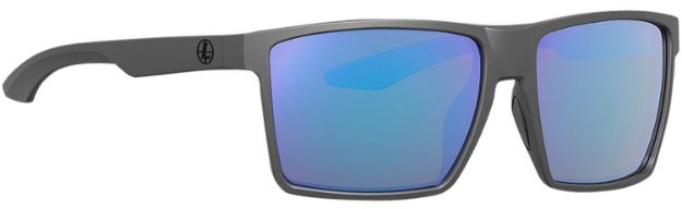 Picture of Leupold Performance Wear Desoto Shatter Proof Polarized Blue Mirror Lens, Dark Gray Frame, No-Slip Bridge, Includes Carrying Case/Bag/Lens Cloth 