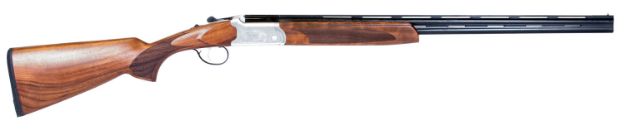 Picture of Ati Cavalry Sve 410 Gauge With 26" Blued O/U Barrel, 3" Chamber, 2Rd Capacity, Silver Engraved Metal Finish, Oiled Turkish Walnut Stock & Ejector Right Hand (Full Size) 