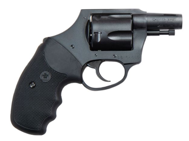Picture of Charter Arms Bulldog Boomer 44 S&W Spl 5Rd 2" Ported Tapered Barrel, Stainless Steel Barrel, Cylinder & Frame W/Black Nitride+ Finish, Dao Hammer, Finger Grooved Black Rubber Grip 