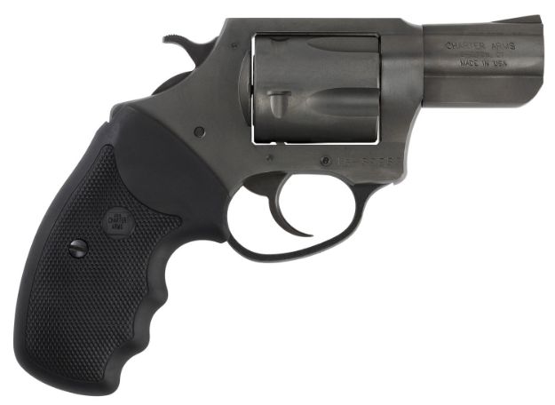 Picture of Charter Arms Pitbull 40 S&W 5Rd 2.30" Stainless Steel Barrel, Cylinder & Frame W/Black Nitride+ Finish, Standard Hammer, Finger Grooved Black Rubber Grip 