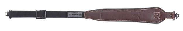 Picture of Allen Baktrak Sling Made Of Brown Leather With Baktrak Pad, 26"-35" Oal, 1.25" W, Adjustable Design & Swivels For Rifle/Shotgun 