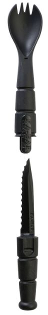 Picture of Ka-Bar Spork/Knife Black Creamid 2.50" Serrated 6.88" Long 