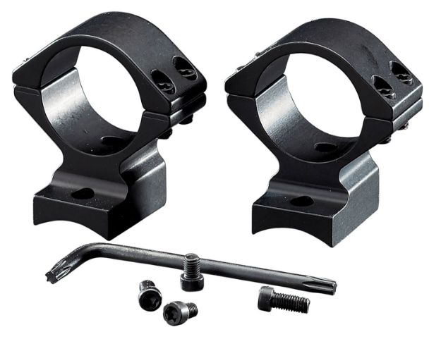 Picture of Browning Integrated Scope Mount System Scope Ring Set Browning A-Bolt/A-Bolt Ii Medium 1" Tube Matte Black Aluminum 