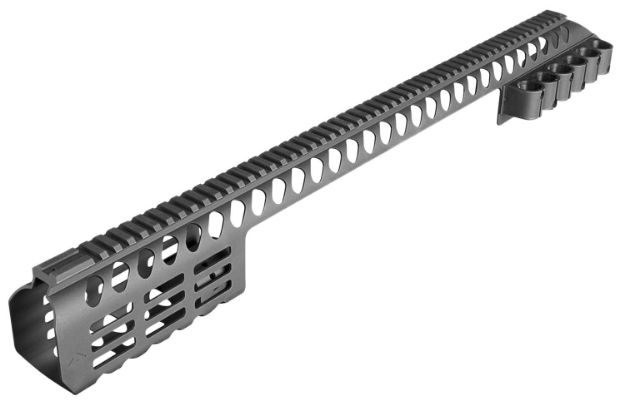 Picture of Aim Sports Modular Rail System 24.90" M-Lok Style Made Of Aluminum With Black Finish & Picatinny Rail For Remington 870 Includes Shell Holder 