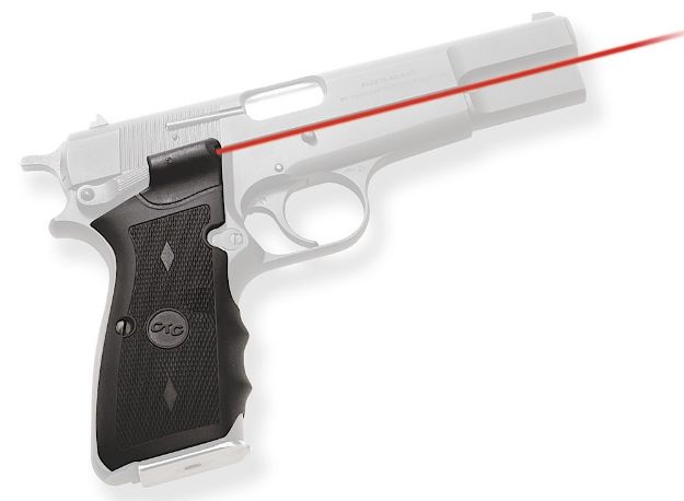 Picture of Crimson Trace Lg309 Lasergrips 5Mw Red Laser With 633Nm Wavelength & 50 Ft Range Black Finish For Browning Hi-Power 