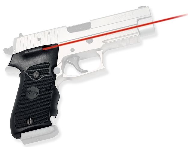 Picture of Crimson Trace Lg320 Lasergrips 5Mw Red Laser With 633Nm Wavelength & 50 Ft Range Black Finish For Sig P220 