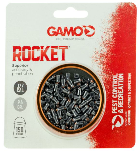 Picture of Gamo Rocket Superior Accuracy 177 Rounded Tip 150 Per Tin 