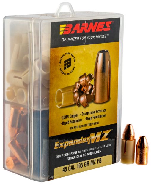 Picture of Barnes Bullets Expander Mz Muzzleloader 45 Cal Expander Mz Hollow Point 195 Gr 24 