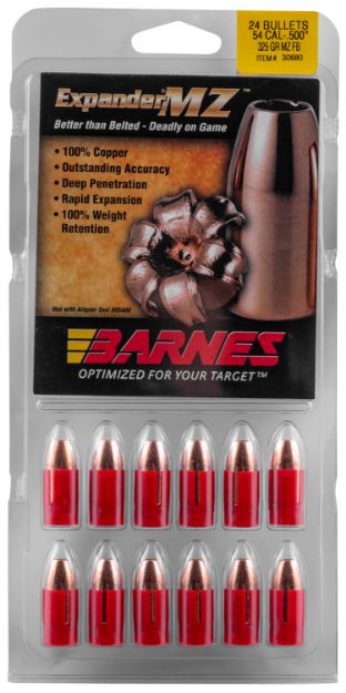 Picture of Barnes Bullets Expander Mz Muzzleloader 54 Cal Expander Mz Hollow Point 325 Gr 24 