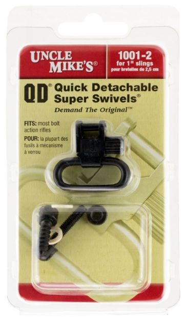 Picture of Uncle Mike's 10012 Super Swivel Made Of Steel With Blued Finish, 1" Loop Size & Quick Detach 115 Style For Rifles Or Shotgun 