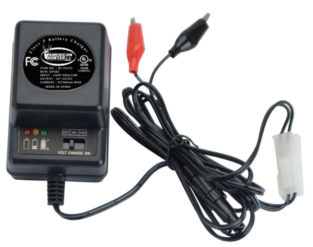 Picture of American Hunter Battery Charger Black 6 Or 12 Volt Battery 