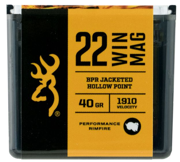 Picture of Browning Ammo Bpr Performance 22 Wmr 40 Gr 1910 Fps Jacketed Hollow Point (Jhp) 50 Bx/20 Cs 