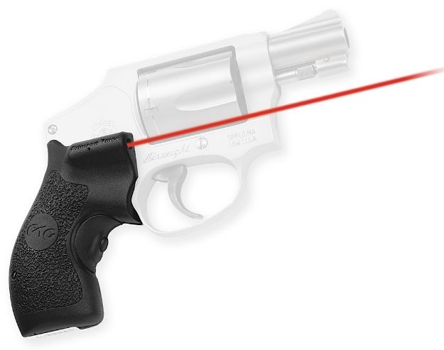 Picture of Crimson Trace Lg105 Lasergrips 5Mw Red Laser With 633Nm Wavelength & Black Finish For Round Butt S&W J Frame 
