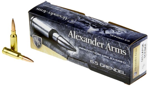 Picture of Alexander Arms Lapua Scenar Target 6.5 Grendel 123 Gr Lapua Scenar Boat Tail Open Tip Match 20 Per Box/ 10 Cs 
