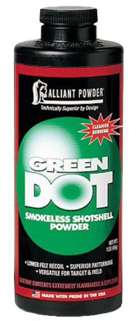 Picture of Alliant Powder Shotshell Powder Green Dot Shotgun Multi-Gauge Gauge 1 Lb 