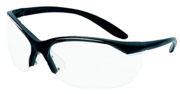 Picture of Howard Leight Uvex Vapor Ii Shooting Glasses Adult Clear Lens Anti-Fog Polycarbonate Black Frame 