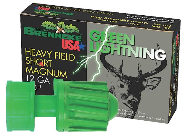 Picture of Brenneke Green Lightning Heavy Field 12 Gauge 2.75" 1 1/4 Oz Slug Shot 5 Per Box/ 50 Cs 