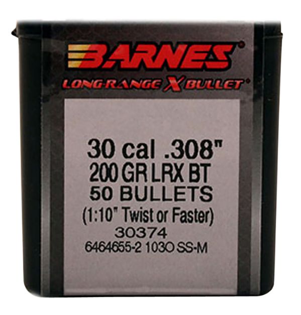 Picture of Barnes Bullets Lrx Long Range 30 Cal .308 200 Gr Lrx Boat-Tail 50 Per Box 