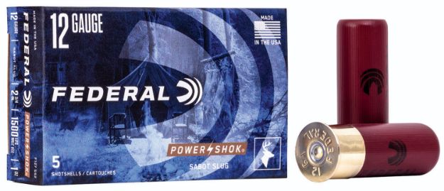 Picture of Federal Power-Shok Shotshell 12 Gauge 2.75" 1 Oz Sabot Slug Shot 5 Per Box/ 50 Cs 