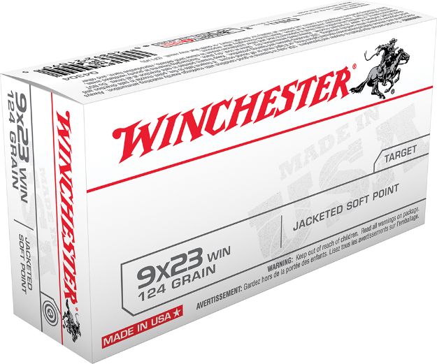 Picture of Winchester Ammo Usa Target 9X23 Win 124 Gr Jacketed Soft Point (Jsp) 50 Per Box/ 10 Cs 